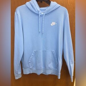Women’s Nike Sportswear Club Fleece Pullover Blue Hoodie- Size Large